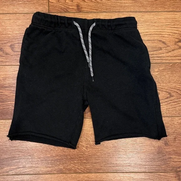 Appaman Black Knit Athletic Shorts with Chevron Drawstring - Picture 1 of 3